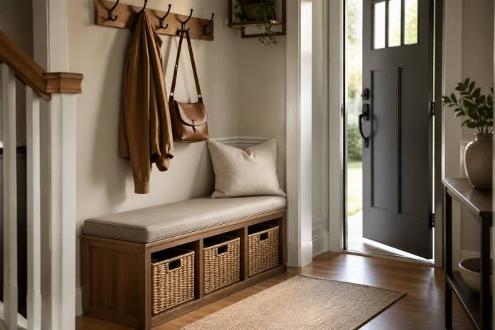 Banquette entrée maison : idées de meubles pratiques pour optimiser l’accueil