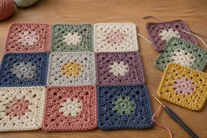 15 techniques pour assembler des carrés au crochet