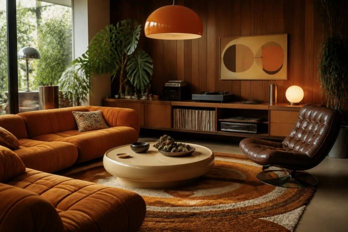 1970's interior design : idées et tendances pour une décoration rétro